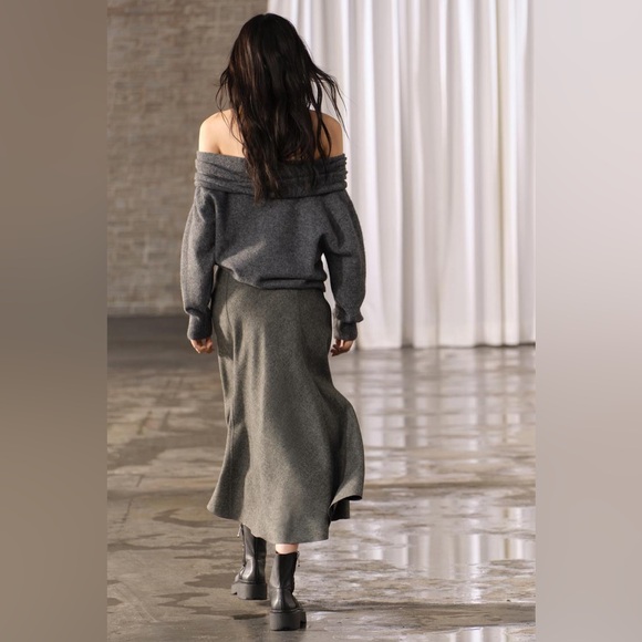 Zara wool blend maxi midi skirt - Picture 2 of 15